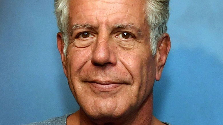 Anthony Bourdain smiling