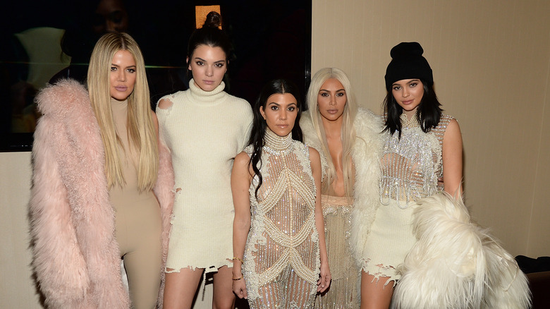 Khloe, Kourtney, and Kim Kardashian and Kylie and Kendall Jenner group photo