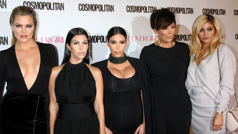 The kardashian family walks the red carpet