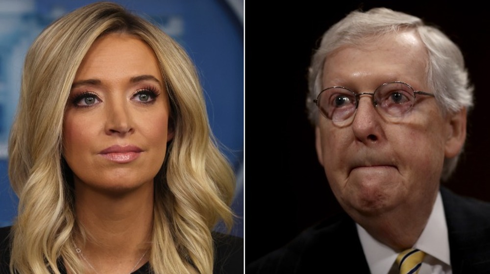 Kayleigh McEnany and Mitch McConnell