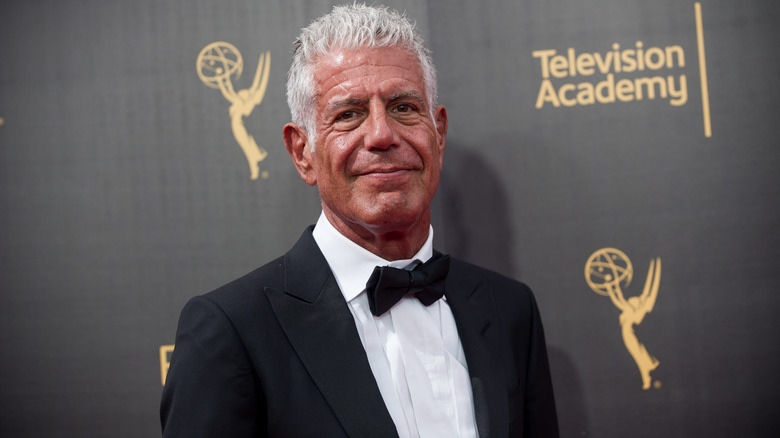 Anthony Bourdain smiling