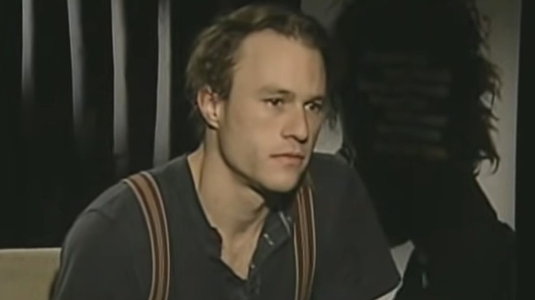 Heath Ledger at a press junket