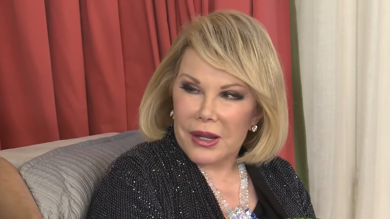 Joan Rivers wearing fur