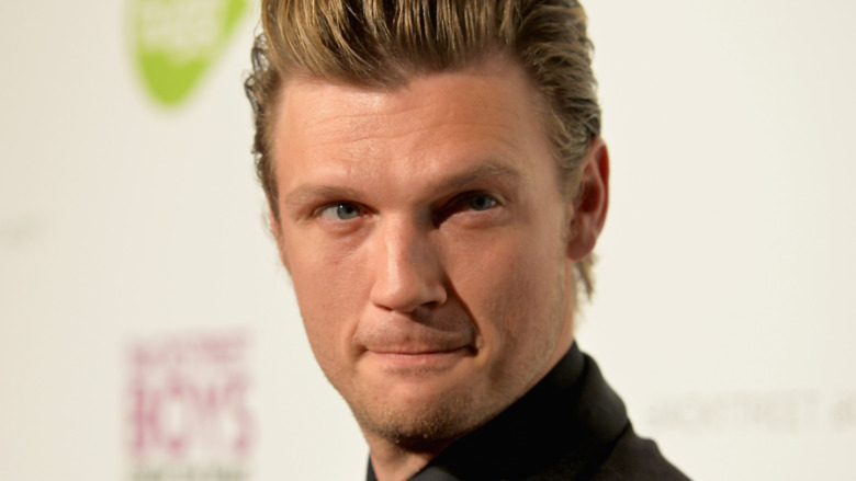 Nick Carter with a serious expression