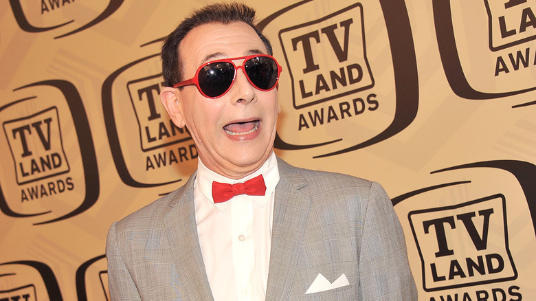 Paul Reubens dressed as Pee-wee Herman