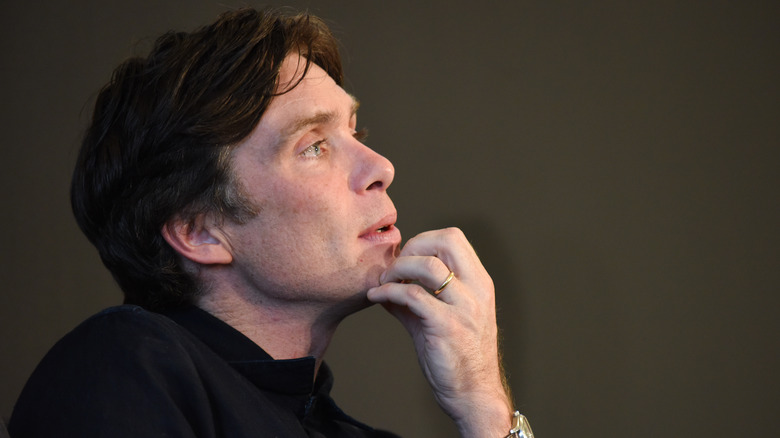 Cillian Murphy in a thinking pose