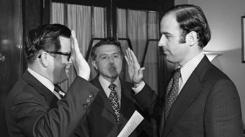 Joe Biden taking oath