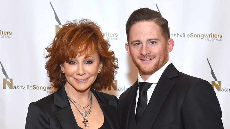 Reba McEntire and her son Shelby Blackstock