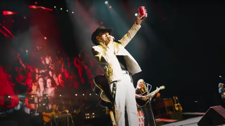 Toby Keith performing at Dolby Park in Las Vegas in 2023