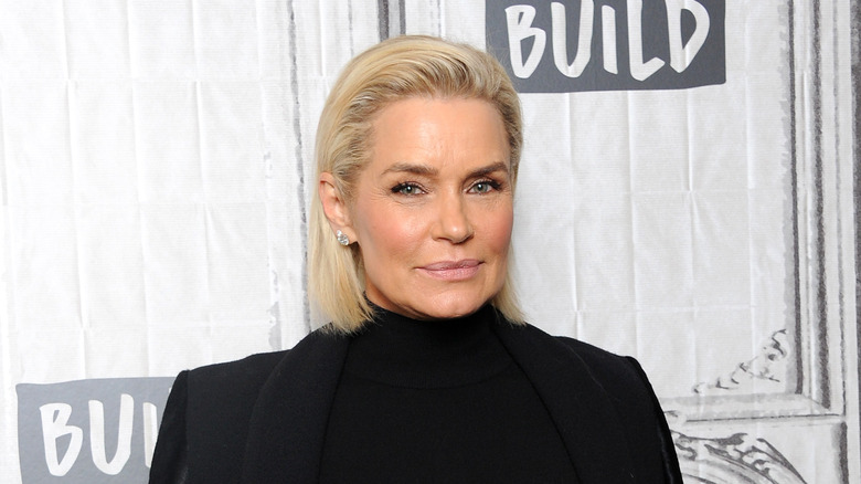 Yolanda Hadid smirking