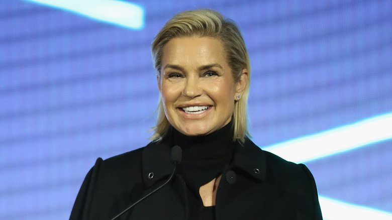 Yolanda Hadid smiling