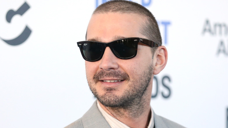 Shia LaBeouf smiling