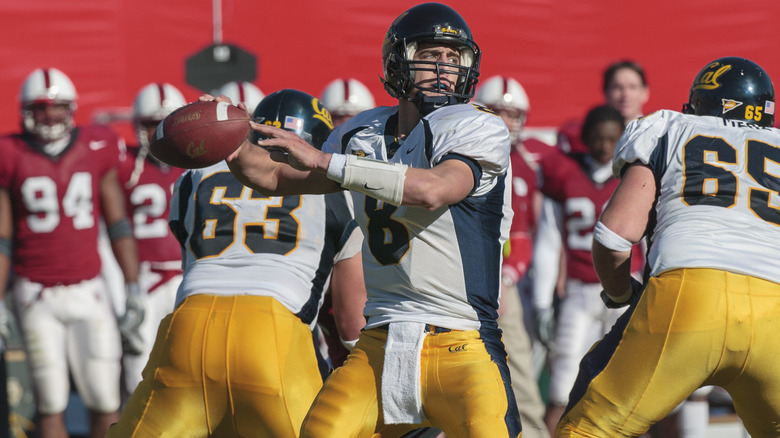 Aaron Rodgers playing for the Cal Golden Bears