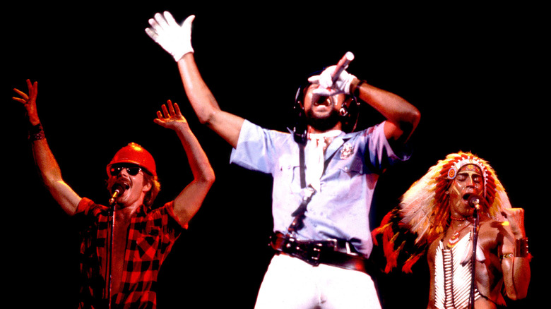 Village People performing on stage