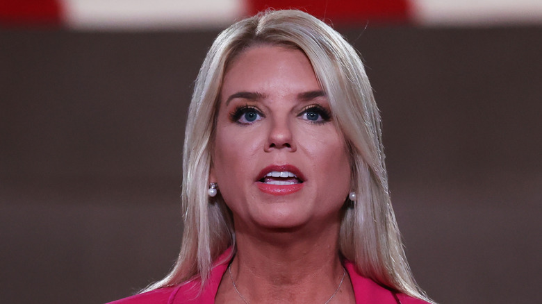 Pam Bondi speaking during the Republican National Convention in August 2020