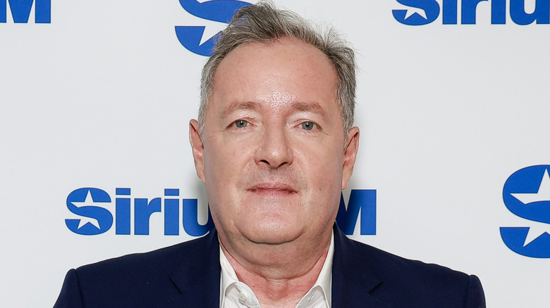 Piers Morgan posing at an event in New York in October 2024