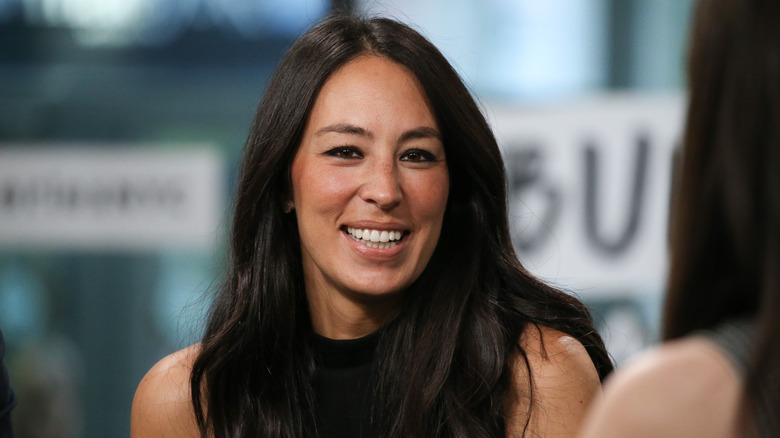 Joanna Gaines smiling during an interview