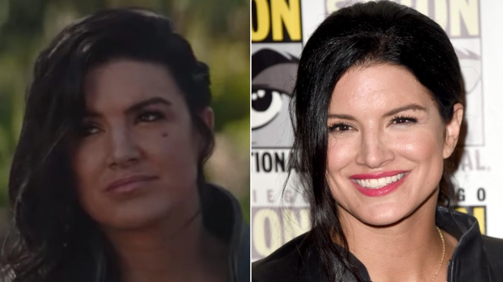 Gina Carano in the Mandalorian