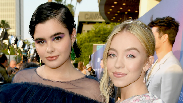 Barbie Ferreira and Sydney Sweeney pose