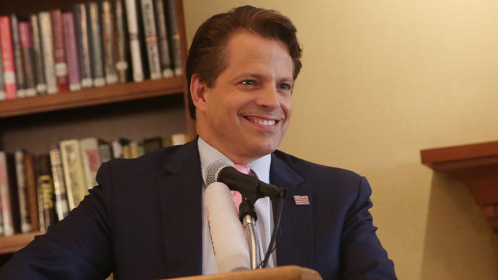 Anthony Scaramucci speaking at press conference