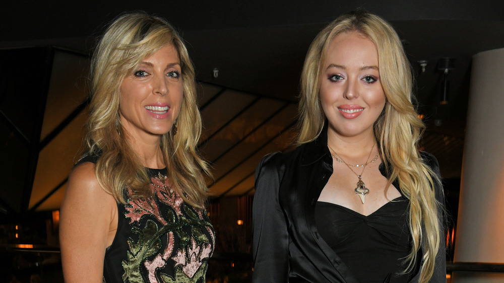 Marla Maples and Tiffany Trump smiling