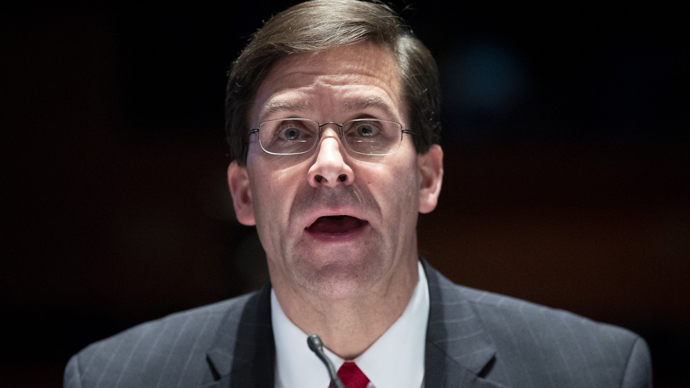 Mark Esper speaking