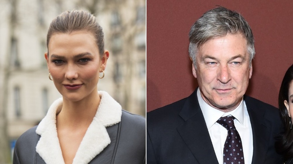 Karlie Kloss Walking, Alec Baldwin posing