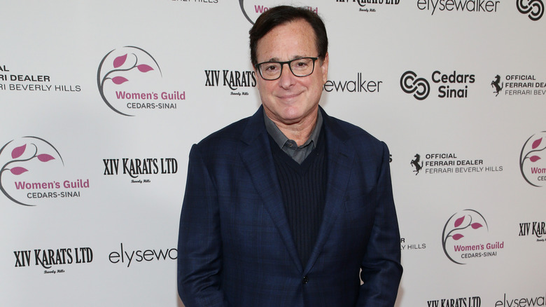 Bob Saget posing in November 2021