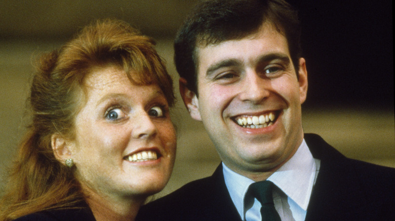 Prince Andrew Sarah Ferguson laughing