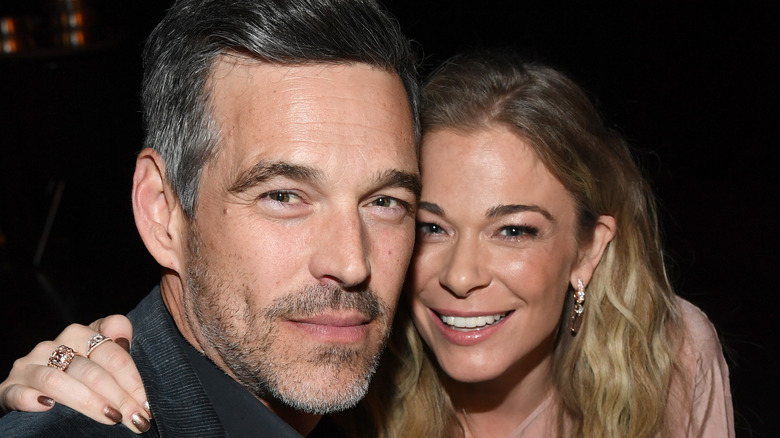 Eddie Cibrian grey beard LeAnn Rimes smiling