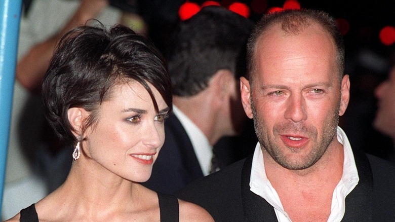 Demi Moore and Bruce Willis at an event