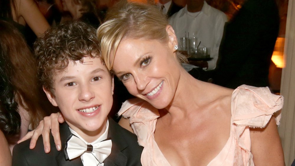 Young Nolan Gould with Julie Bowen