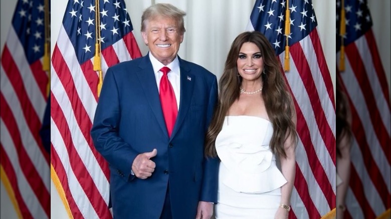 Donald Trump Kimberly Guilfoyle smiling