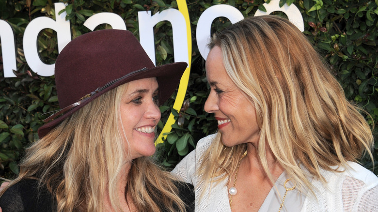 Clare Munn and Maria Bello