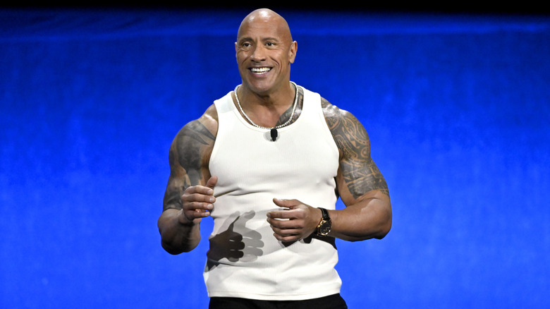 The Rock smiling