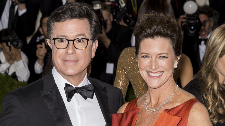 Stephen Colbert and Evelyn McGee