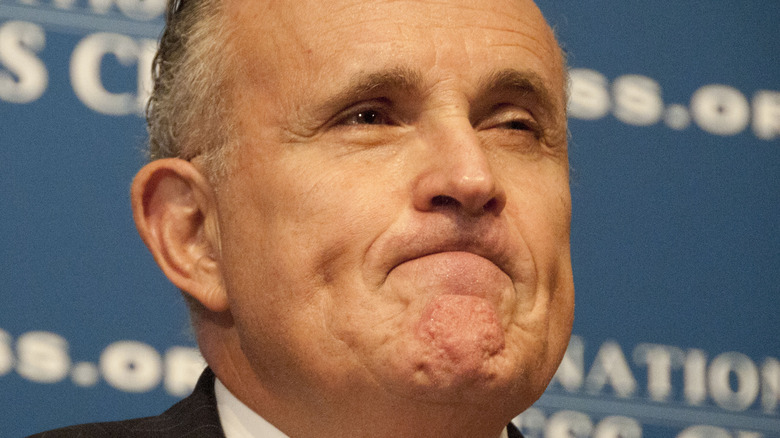 Rudy Giuliani speaking at an event