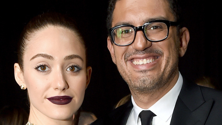  Emmy Rossum and Sam Esmail at the 2019 Critics Choice Awards