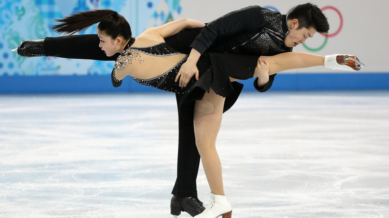  Alex and Maia Shibutani, during the free ice dance at the 2014 Winter Olympics