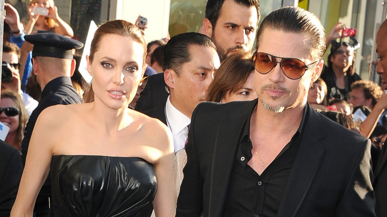 Angelina Jolie, Brad Pitt Maleficent premiere