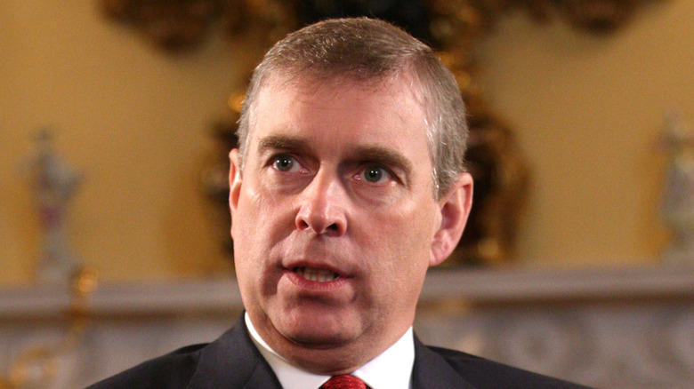 Prince Andrew looking shocked