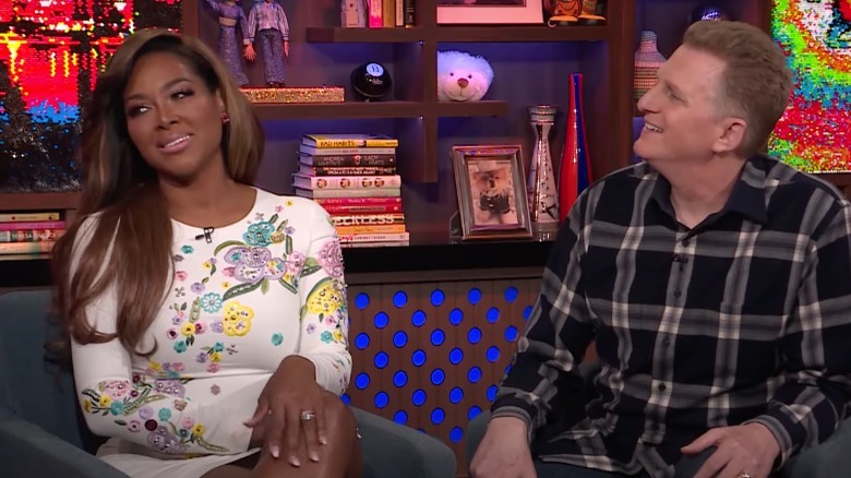 Kenya Moore and Michael Rapaport