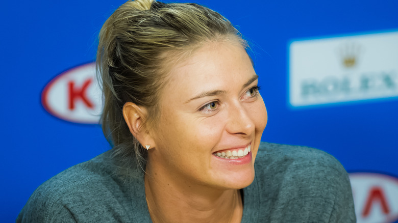 Maria Sharapova smiling at an event