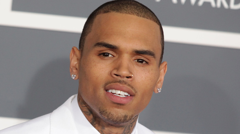 Chris Brown at an award show