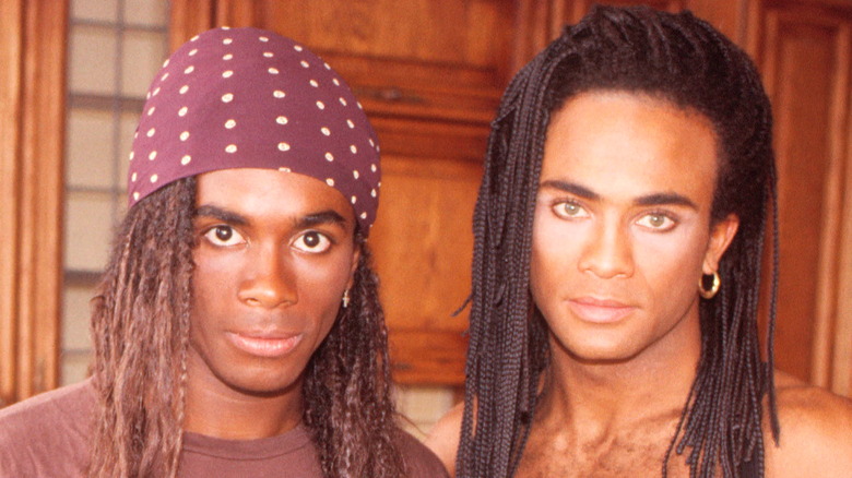 Milli Vanilli posing for a photo