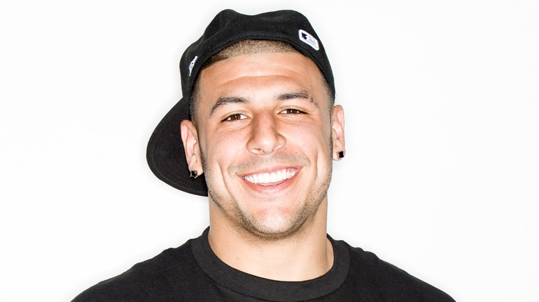 Aaron Hernandez smiling