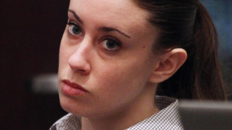 Casey Anthony looking serious 