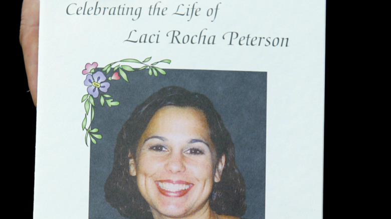 A remembrance card for Laci Peterson