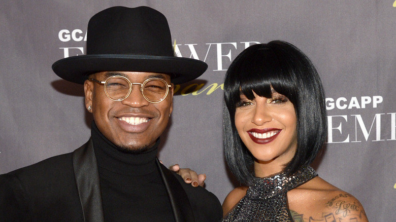 Ne-Yo and Crystal Renay at an event