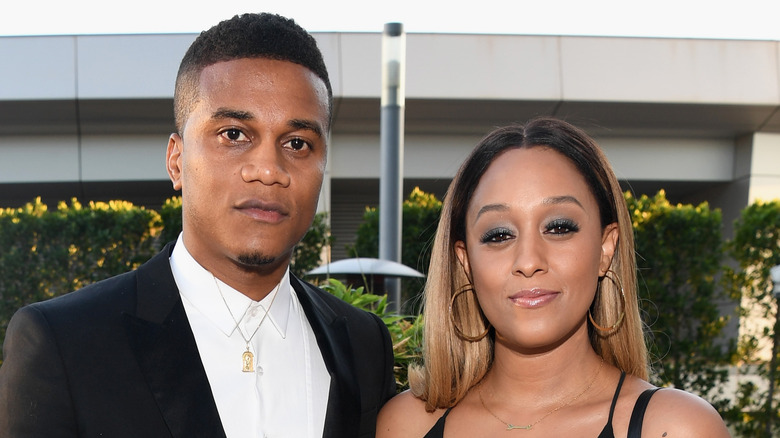 Cory Hardrict and Tia Mowry at an event